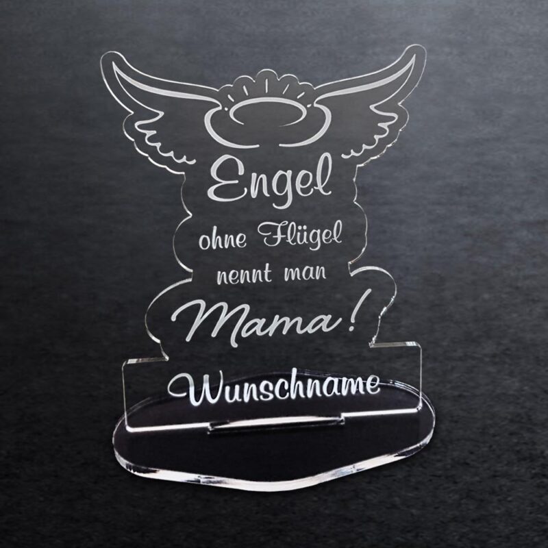 Bild von   acryl aufsteller engel ohne fljpg | Individuelle 🎁 persönliche 🎁 personalisierte Geschenke bedruckt ▪ bestickt ▪ graviert