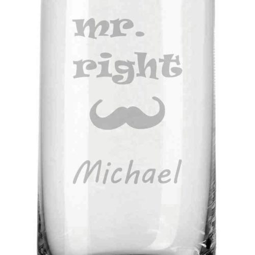 Trinkglas von Leonardo mit deiner Wunschgravur - Mr. Right
