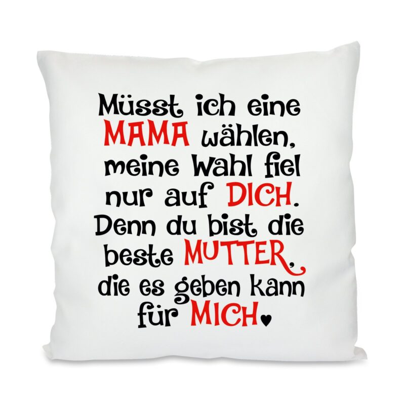 Bild von   kissen mit motiv modell muessjpg | Individuelle 🎁 persönliche 🎁 personalisierte Geschenke bedruckt ▪ bestickt ▪ graviert