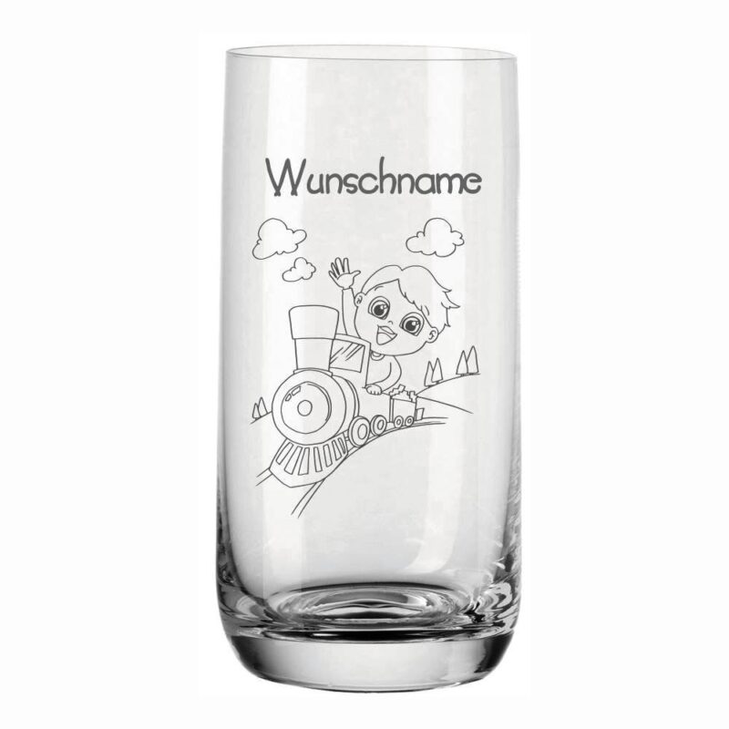 Bild von   trinkglas fuer kinder mit wunsjpg | Individuelle 🎁 persönliche 🎁 personalisierte Geschenke bedruckt ▪ bestickt ▪ graviert