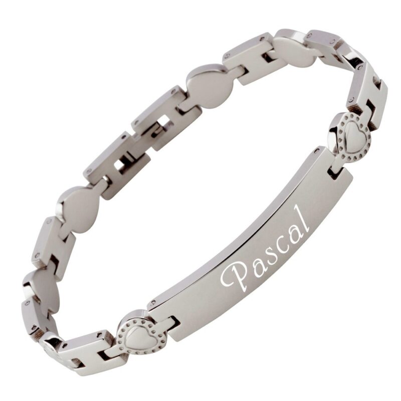 Bild von   armband mit gravur edelstahl hjpg | Individuelle 🎁 persönliche 🎁 personalisierte Geschenke bedruckt ▪ bestickt ▪ graviert