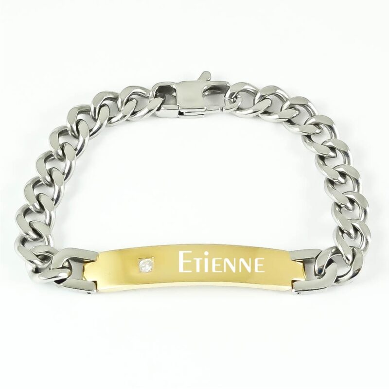 Bild von   panzer armband mit gravur edeljpg | Individuelle 🎁 persönliche 🎁 personalisierte Geschenke bedruckt ▪ bestickt ▪ graviert