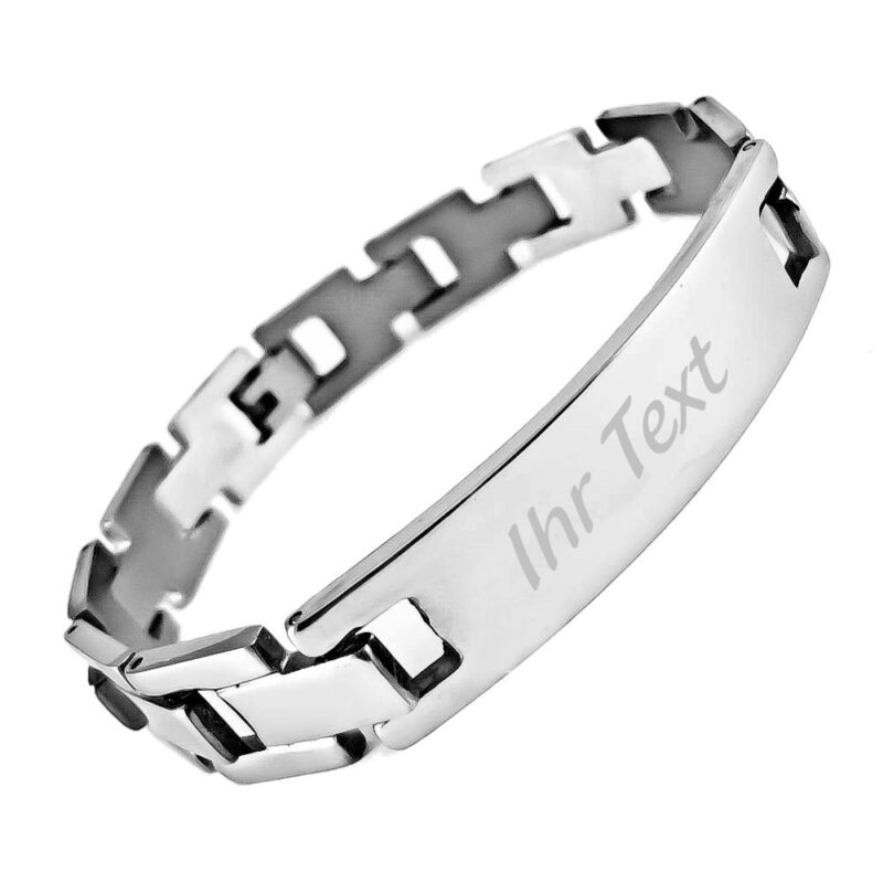 Bild von   armband mit gravur edelstahl ajpg | Individuelle 🎁 persönliche 🎁 personalisierte Geschenke bedruckt ▪ bestickt ▪ graviert