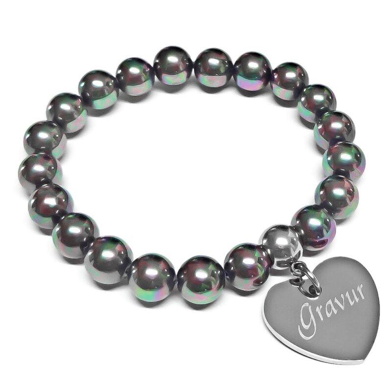 Bild von   perlen armband mit gravur undjpg | Individuelle 🎁 persönliche 🎁 personalisierte Geschenke bedruckt ▪ bestickt ▪ graviert