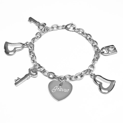 Bettel-Armband mit Gravur Edelstahl AG-B017