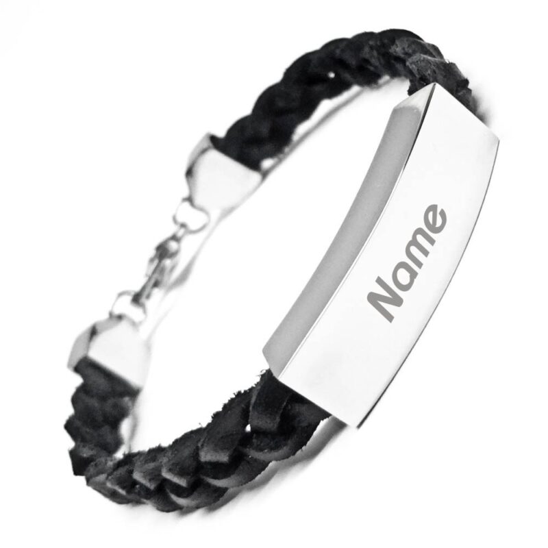 Bild von   leder armband mit gravur slimjpg | Individuelle 🎁 persönliche 🎁 personalisierte Geschenke bedruckt ▪ bestickt ▪ graviert