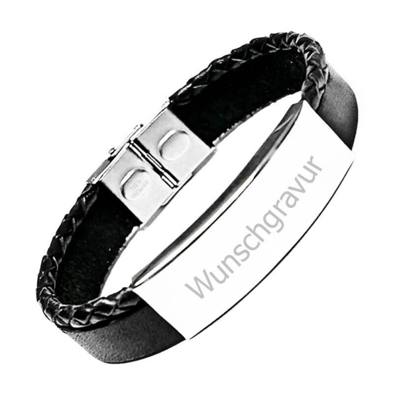 Bild von   leder armband mit gravur latigjpg | Individuelle 🎁 persönliche 🎁 personalisierte Geschenke bedruckt ▪ bestickt ▪ graviert