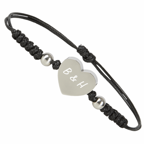 Zugarmband mit Gravur Herz