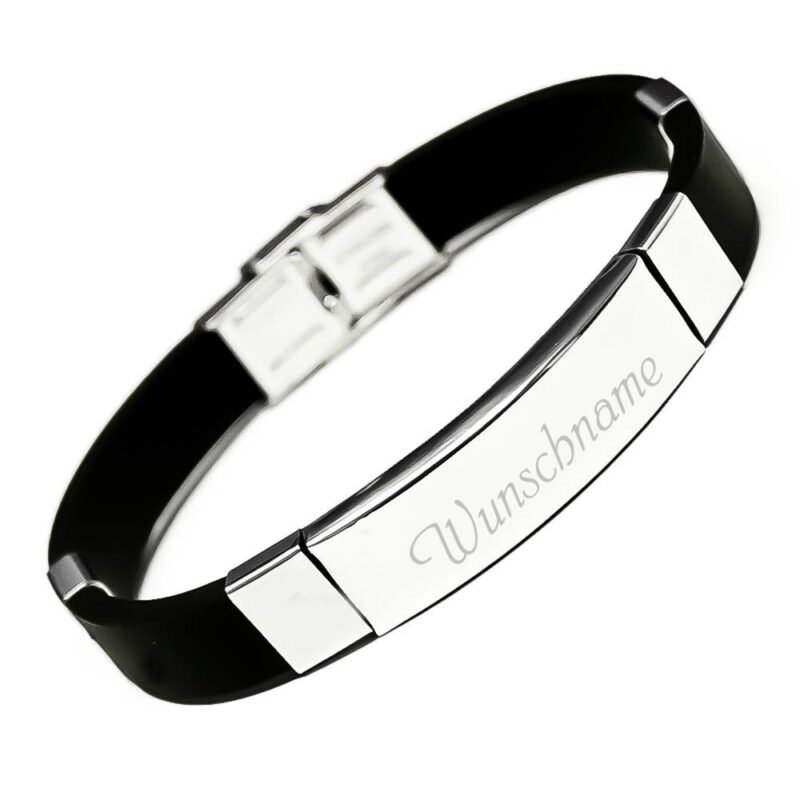 Bild von   armband mit gravur kautschuk kjpg | Individuelle 🎁 persönliche 🎁 personalisierte Geschenke bedruckt ▪ bestickt ▪ graviert