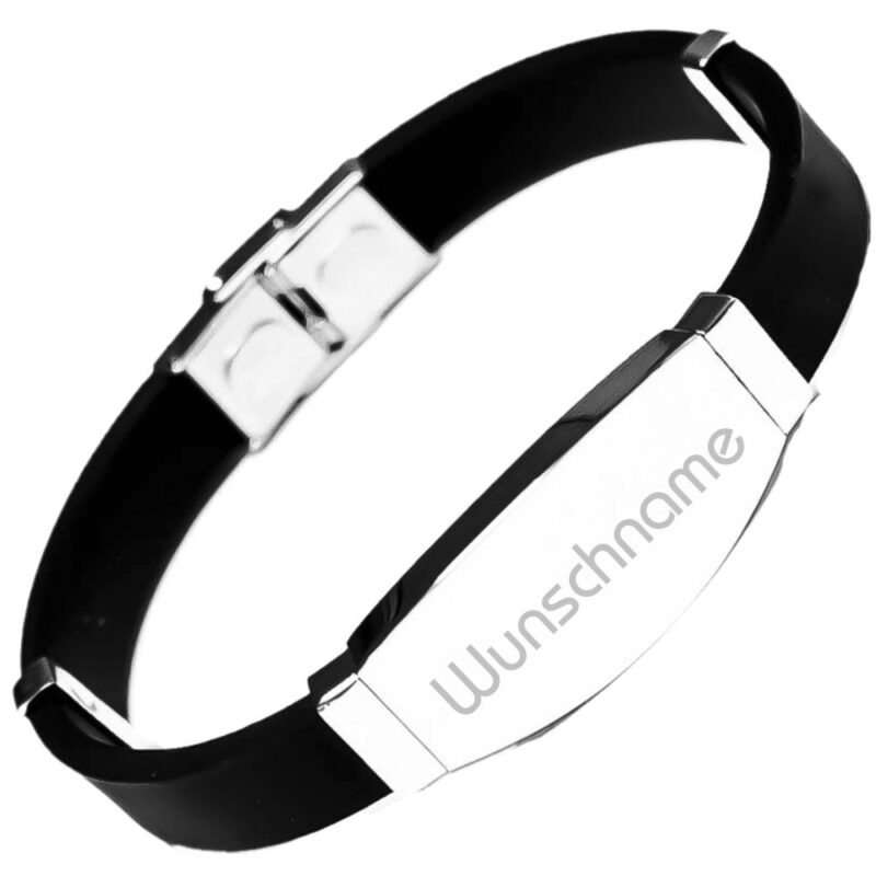 Bild von   armband mit gravur kautschuk kjpg | Individuelle 🎁 persönliche 🎁 personalisierte Geschenke bedruckt ▪ bestickt ▪ graviert