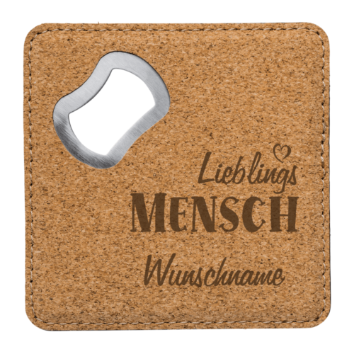 Kork-Flaschenöffner mit Wunschnamen Lieblings-Mensch