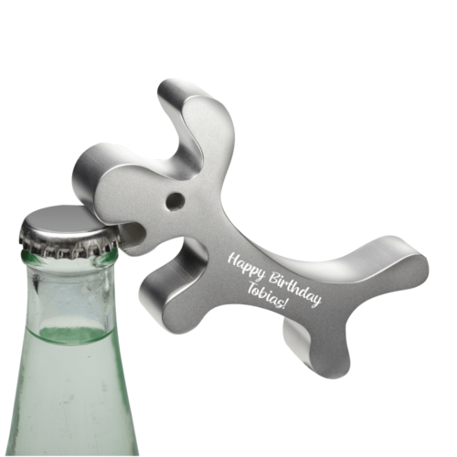 Flaschenöffner Kapselheber mit Gravur Hund