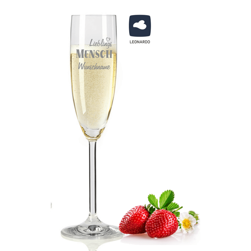 Bild von   sektglas lieblingsmensch mit dpng | Individuelle 🎁 persönliche 🎁 personalisierte Geschenke bedruckt ▪ bestickt ▪ graviert