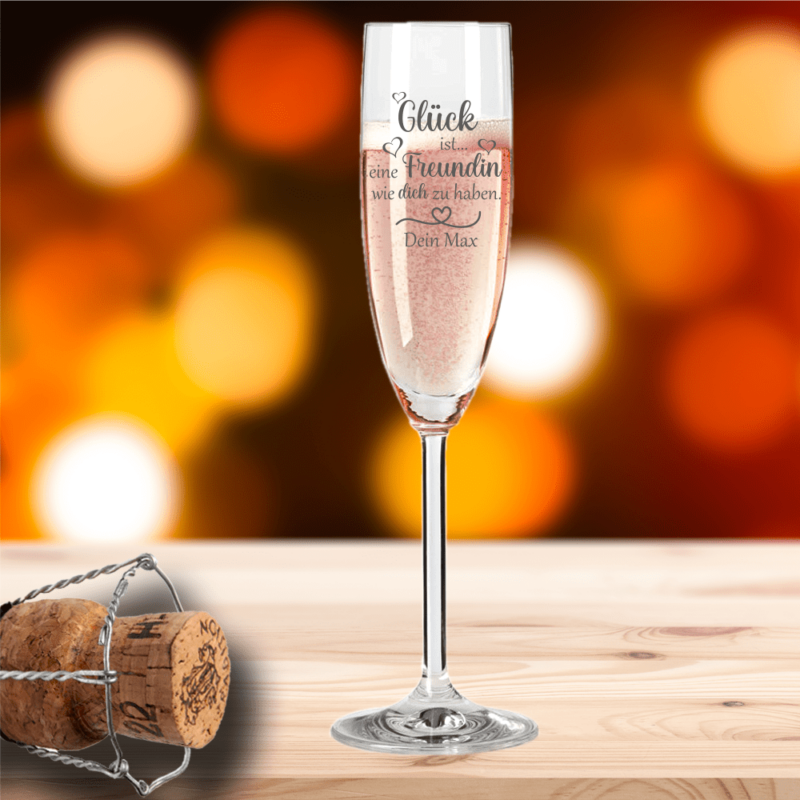 Bild von   sektglas von leonardo glueck ipng | Individuelle 🎁 persönliche 🎁 personalisierte Geschenke bedruckt ▪ bestickt ▪ graviert