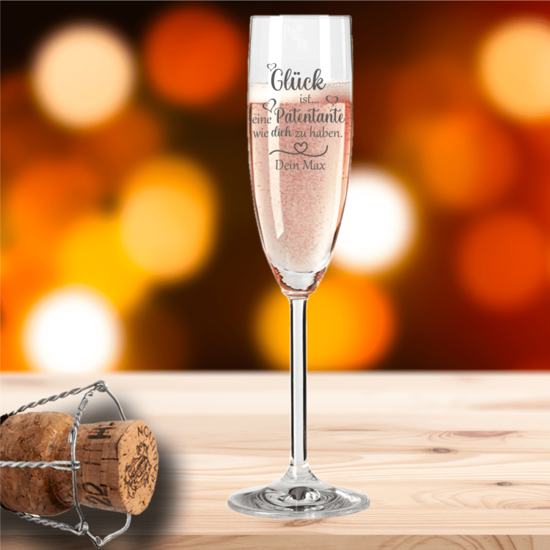 Bild von   sektglas von leonardo glueck ipng | Individuelle 🎁 persönliche 🎁 personalisierte Geschenke bedruckt ▪ bestickt ▪ graviert