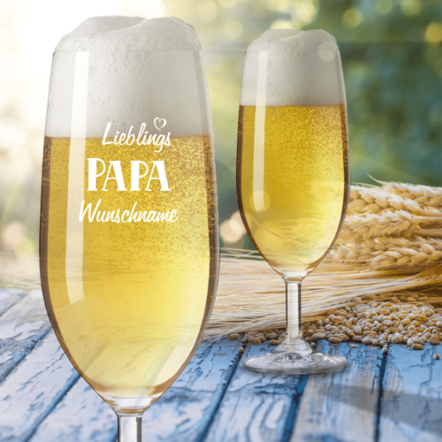 Bierglas Leonardo mit Gravur - Lieblings-Papa
