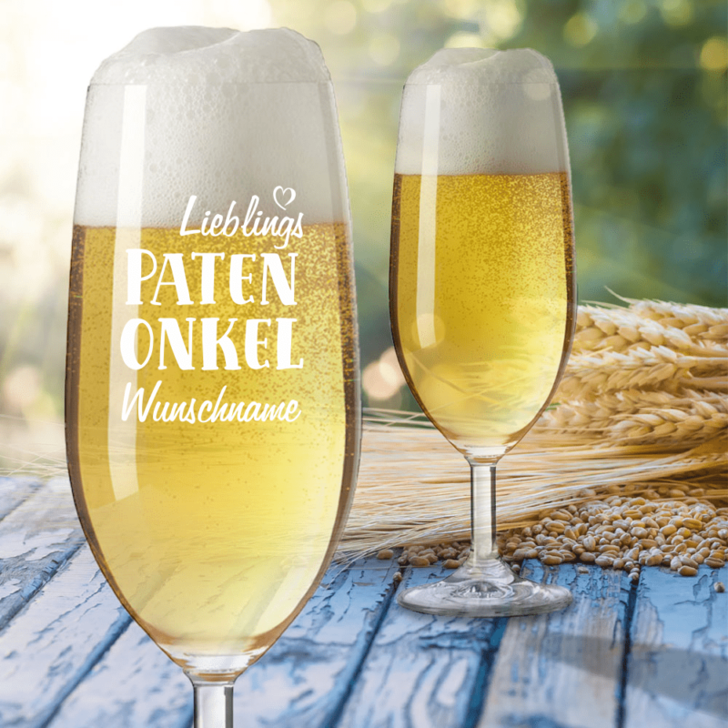 Bild von   bierglas mit gravur von leonarpng | Individuelle 🎁 persönliche 🎁 personalisierte Geschenke bedruckt ▪ bestickt ▪ graviert