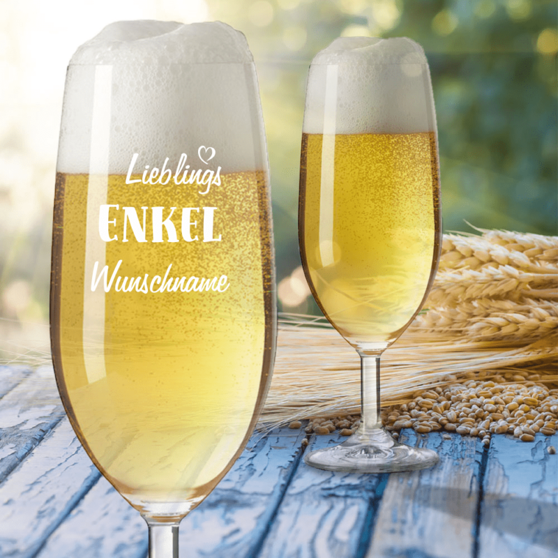 Bild von   bierglas mit gravur von leonarpng | Individuelle 🎁 persönliche 🎁 personalisierte Geschenke bedruckt ▪ bestickt ▪ graviert