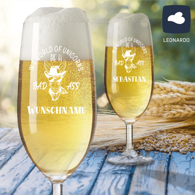 Bild von   bierglas mit deinem wunschnamepng | Individuelle 🎁 persönliche 🎁 personalisierte Geschenke bedruckt ▪ bestickt ▪ graviert