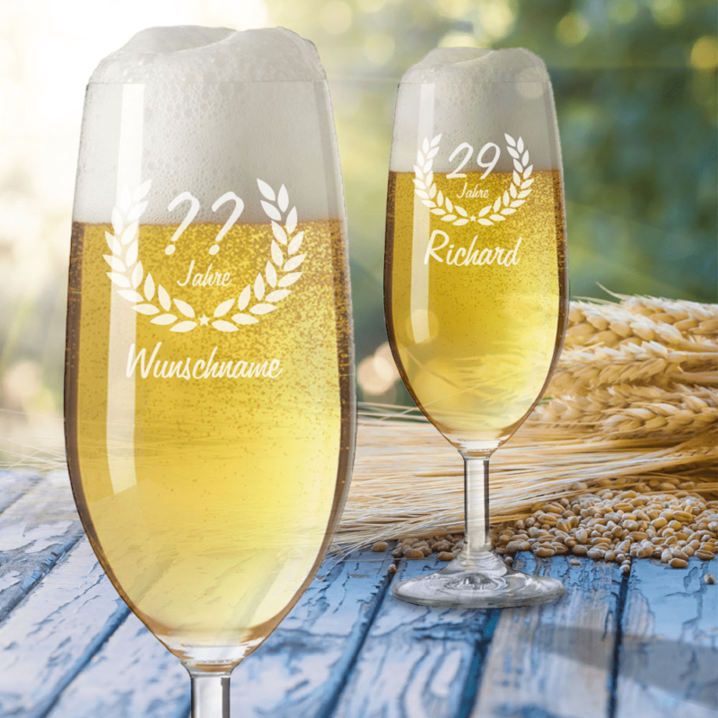 Bild von   personalisiertes bierglas zumpng | Individuelle 🎁 persönliche 🎁 personalisierte Geschenke bedruckt ▪ bestickt ▪ graviert