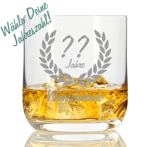 personalisiertes Whisky-Glas mit Namensgravur zum Geburtstag Dein...