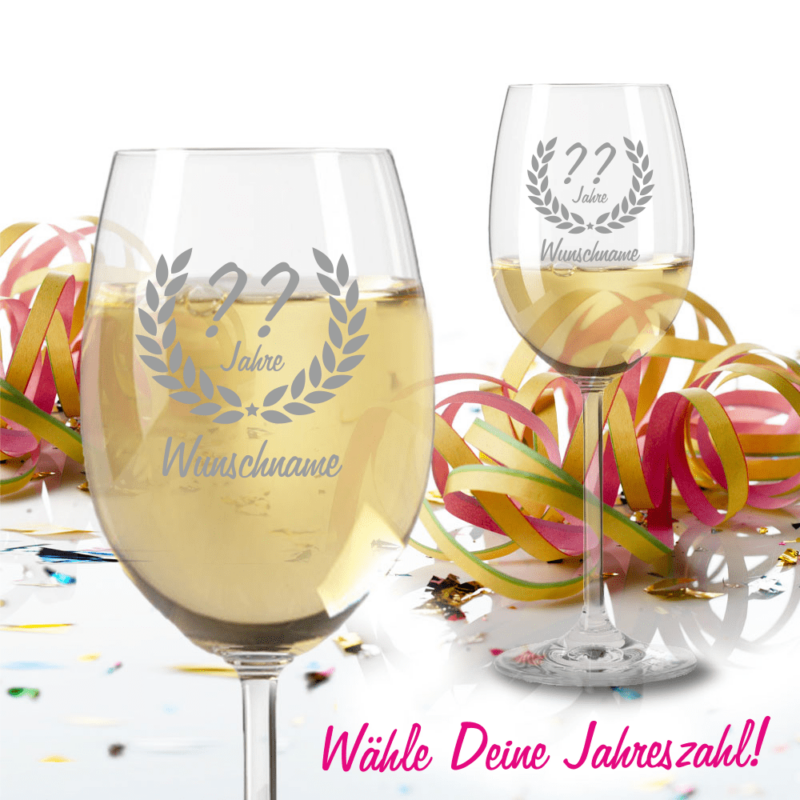 Bild von   weissweinglas von leonardo zumpng | Individuelle 🎁 persönliche 🎁 personalisierte Geschenke bedruckt ▪ bestickt ▪ graviert