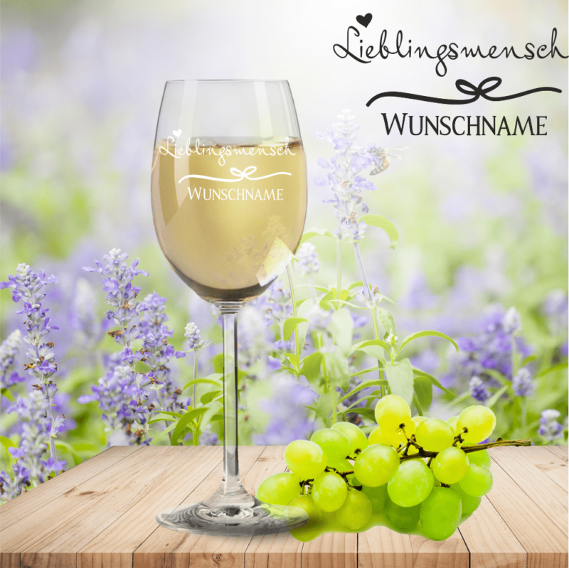 Bild von   weissweinglas von leonardo liepng | Individuelle 🎁 persönliche 🎁 personalisierte Geschenke bedruckt ▪ bestickt ▪ graviert
