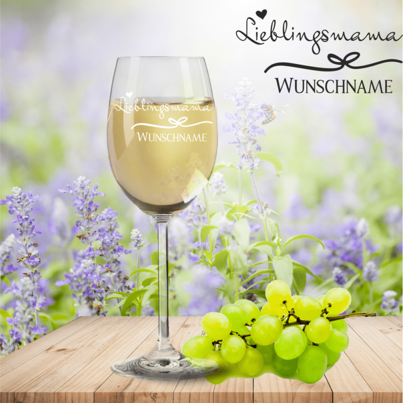 Bild von   weissweinglas von leonardo liepng | Individuelle 🎁 persönliche 🎁 personalisierte Geschenke bedruckt ▪ bestickt ▪ graviert