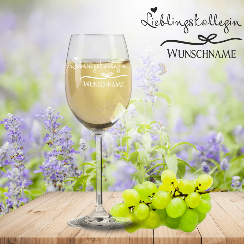 Bild von   weissweinglas von leonardo liepng | Individuelle 🎁 persönliche 🎁 personalisierte Geschenke bedruckt ▪ bestickt ▪ graviert