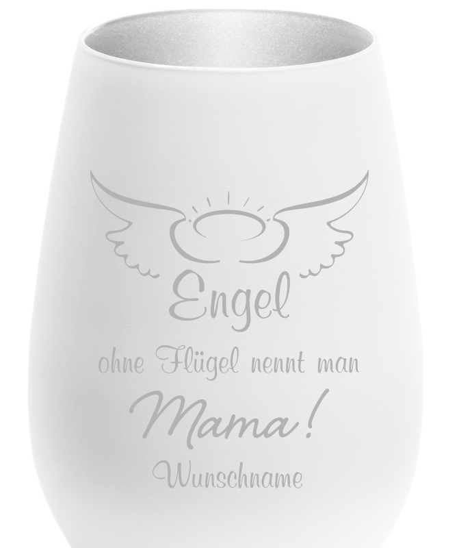 Bild von   windlicht glas engel ohne fluepng | Individuelle 🎁 persönliche 🎁 personalisierte Geschenke bedruckt ▪ bestickt ▪ graviert