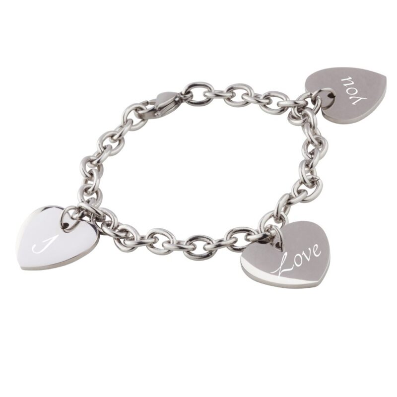 Bild von   armband edelstahl  herzenjpg | Individuelle 🎁 persönliche 🎁 personalisierte Geschenke bedruckt ▪ bestickt ▪ graviert