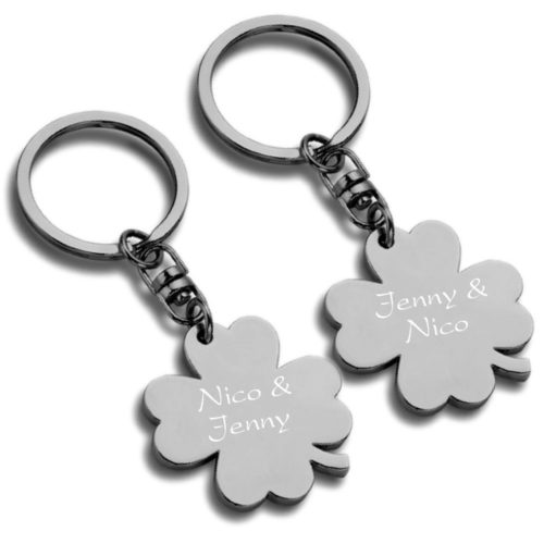 Partner-Schlüsselanhänger Kleeblatt