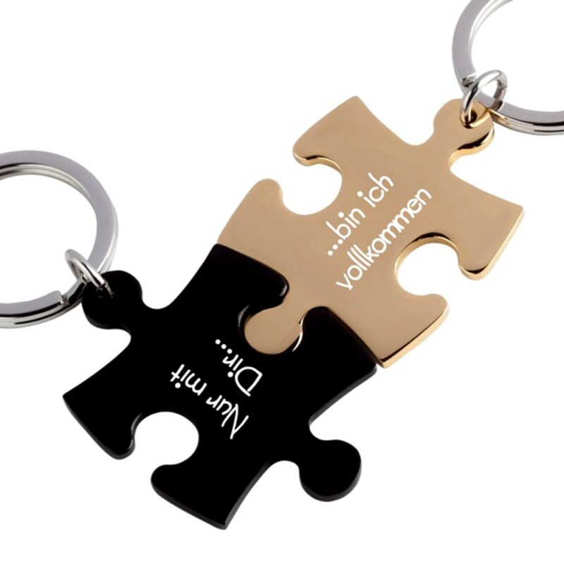 Bild von   partner schluesselanhaenger mijpg | Individuelle 🎁 persönliche 🎁 personalisierte Geschenke bedruckt ▪ bestickt ▪ graviert