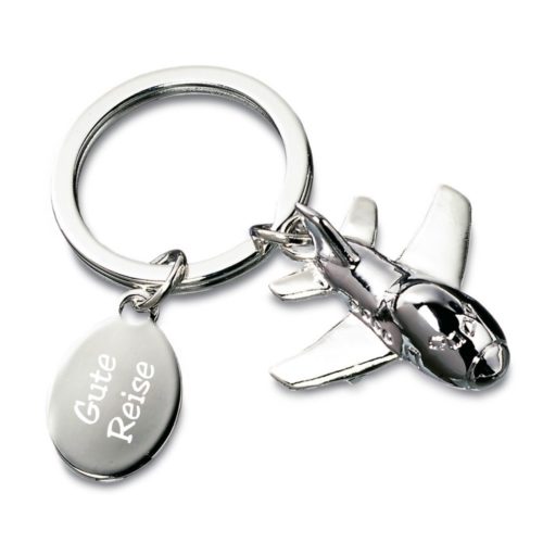 Schlüsselanhänger mit Gravur Flugzeug