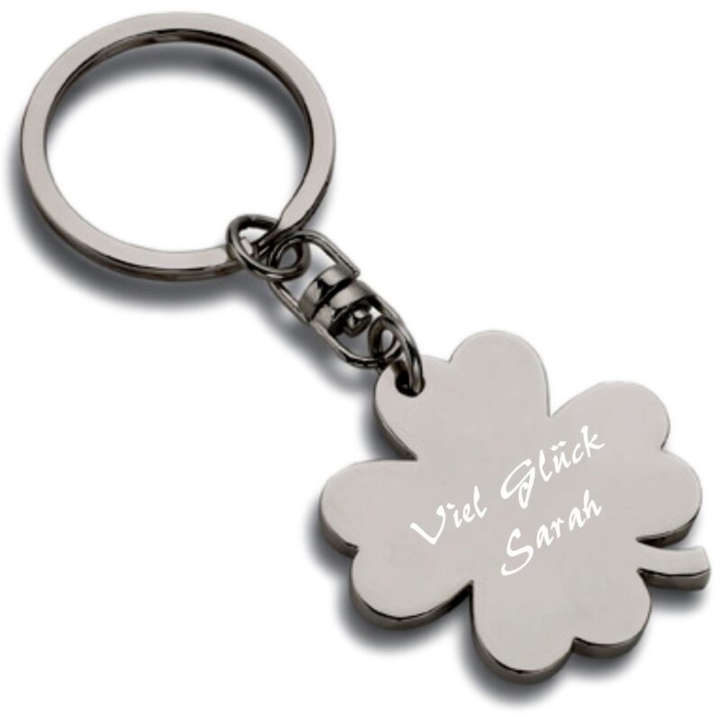 Bild von   schluesselanhaenger kleeblattjpg | Individuelle 🎁 persönliche 🎁 personalisierte Geschenke bedruckt ▪ bestickt ▪ graviert