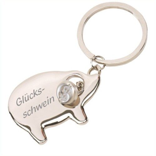 Schlüsselanhänger Glücksschwein