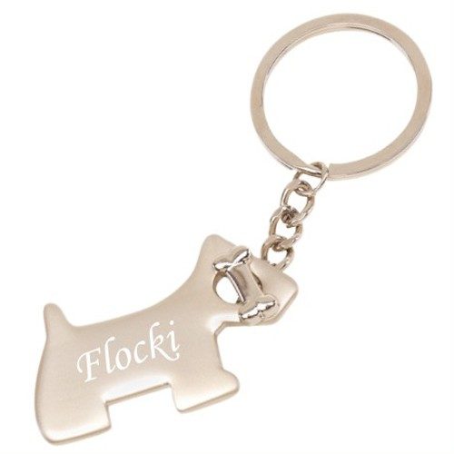 Schlüsselanhänger Hund mit Gravur