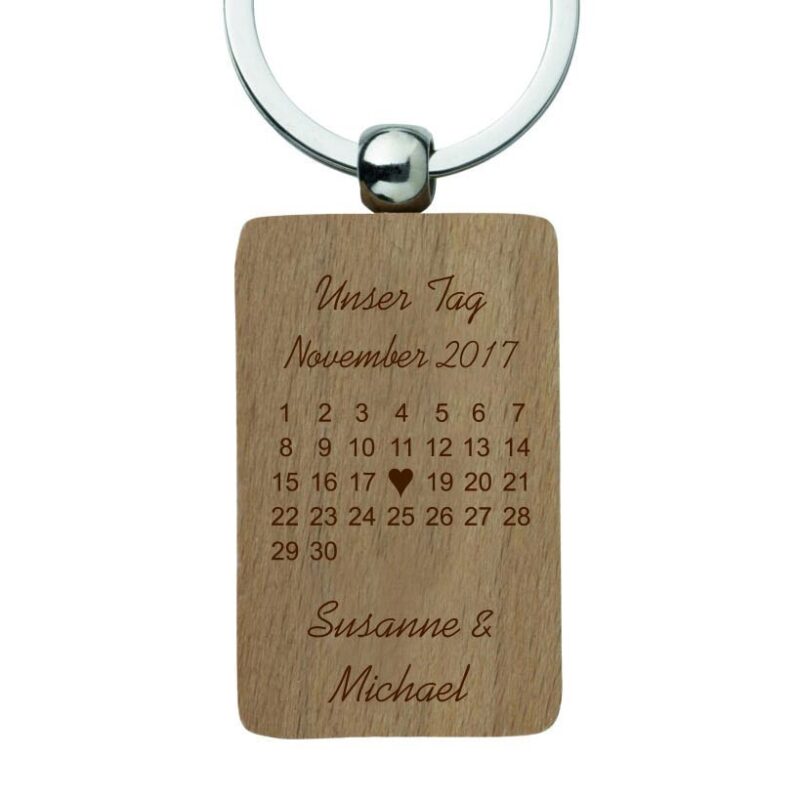 Bild von   schluesselanhaenger mit gravurjpg | Individuelle 🎁 persönliche 🎁 personalisierte Geschenke bedruckt ▪ bestickt ▪ graviert