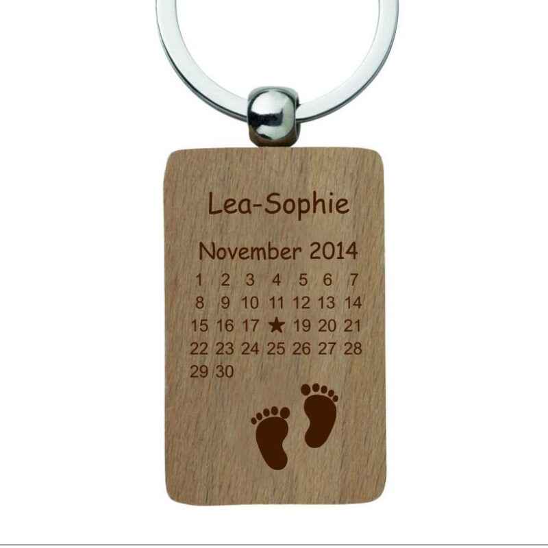 Bild von   holz schluesselanhaenger mit gjpg | Individuelle 🎁 persönliche 🎁 personalisierte Geschenke bedruckt ▪ bestickt ▪ graviert
