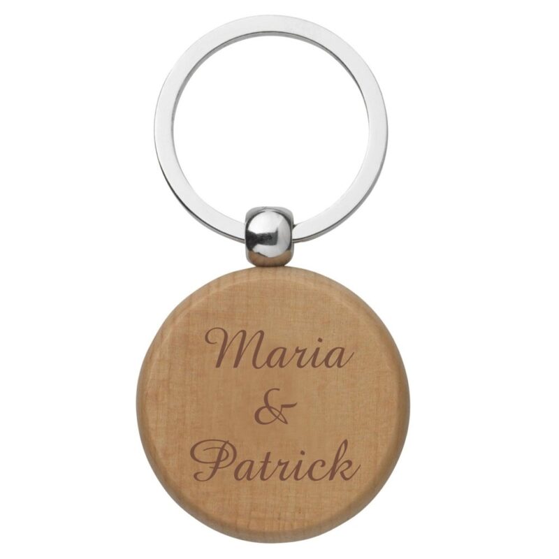 Bild von   holz schluesselanhaenger rundjpg | Individuelle 🎁 persönliche 🎁 personalisierte Geschenke bedruckt ▪ bestickt ▪ graviert