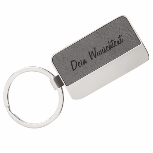 Moderner Schlüsselanhänger mit Gravur
