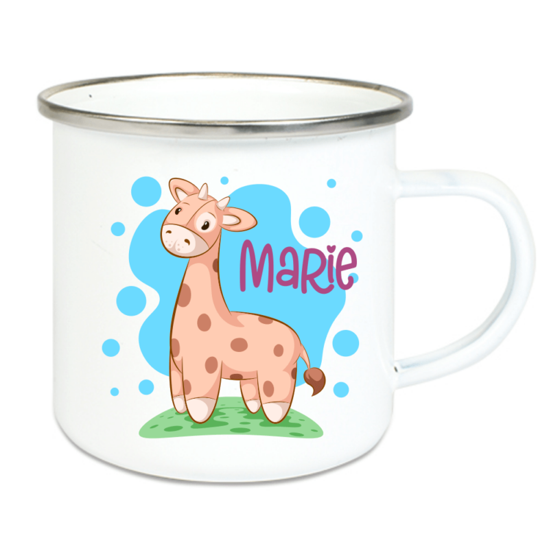 Bild von   emaille tasse kinder mit deinepng | Individuelle 🎁 persönliche 🎁 personalisierte Geschenke bedruckt ▪ bestickt ▪ graviert