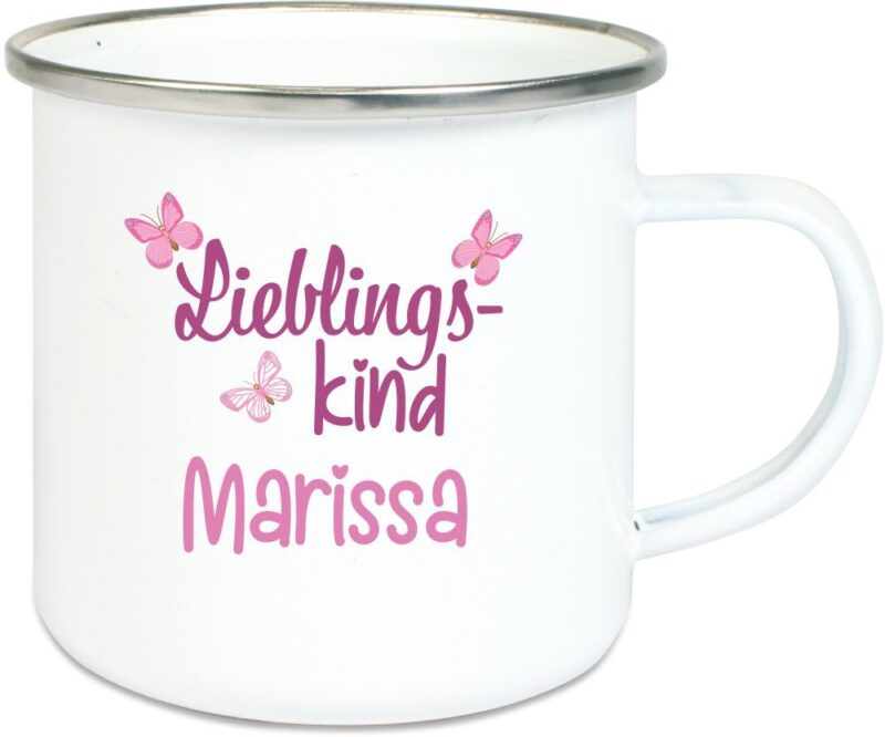 Bild von   emaille tasse fuer maedchen lijpg | Individuelle 🎁 persönliche 🎁 personalisierte Geschenke bedruckt ▪ bestickt ▪ graviert
