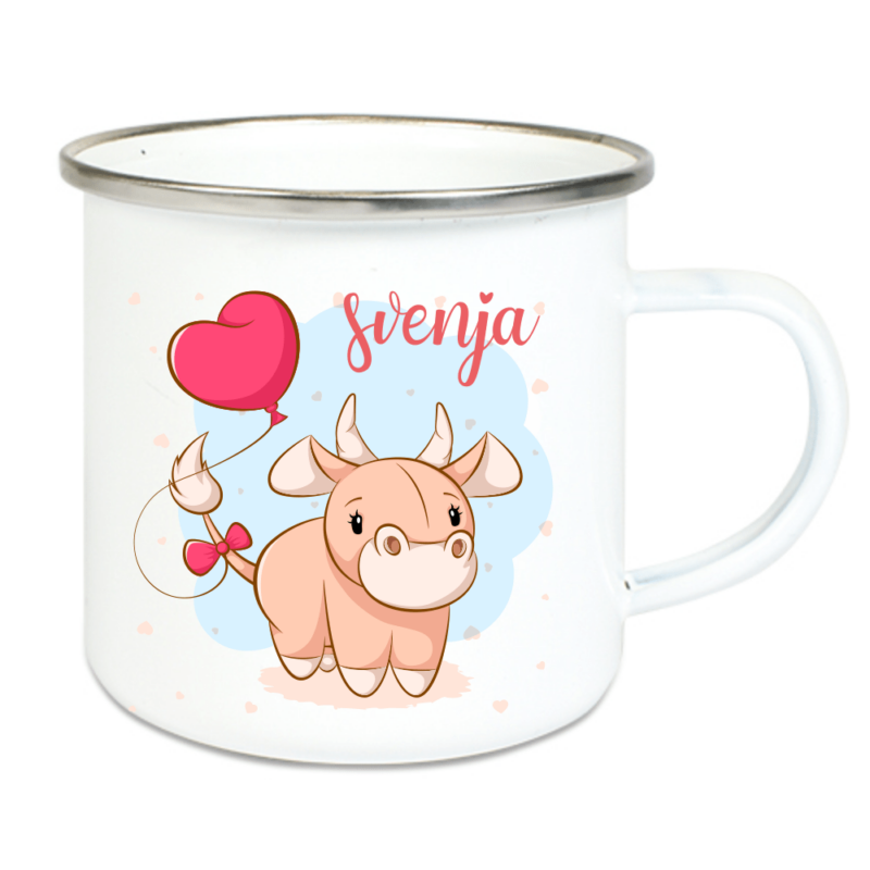 Bild von   emaille tasse kinder mit deinepng | Individuelle 🎁 persönliche 🎁 personalisierte Geschenke bedruckt ▪ bestickt ▪ graviert