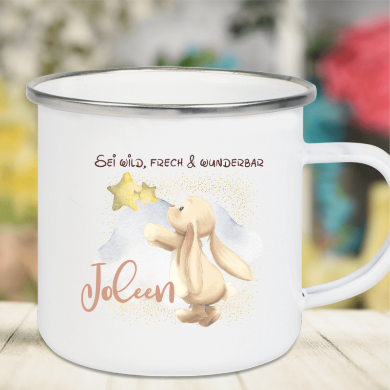 Bild von   emaille tasse kinder mit deinepng | Individuelle 🎁 persönliche 🎁 personalisierte Geschenke bedruckt ▪ bestickt ▪ graviert
