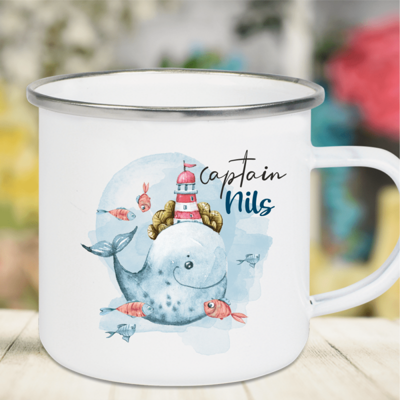 Bild von   emaille tasse kinder mit deinepng | Individuelle 🎁 persönliche 🎁 personalisierte Geschenke bedruckt ▪ bestickt ▪ graviert