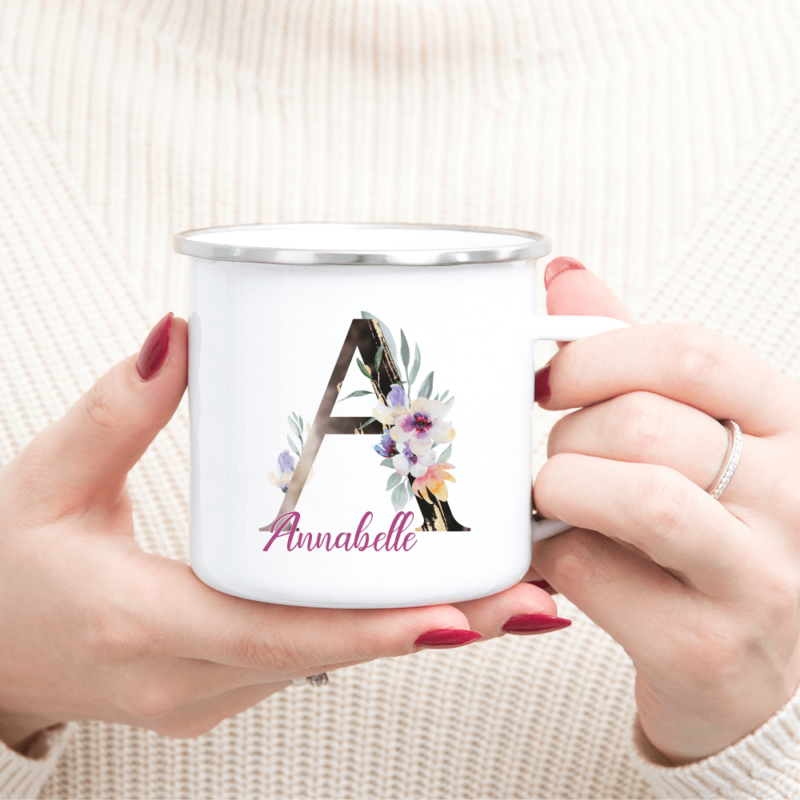 Bild von   personalisierte tasse emaillepng | Individuelle 🎁 persönliche 🎁 personalisierte Geschenke bedruckt ▪ bestickt ▪ graviert