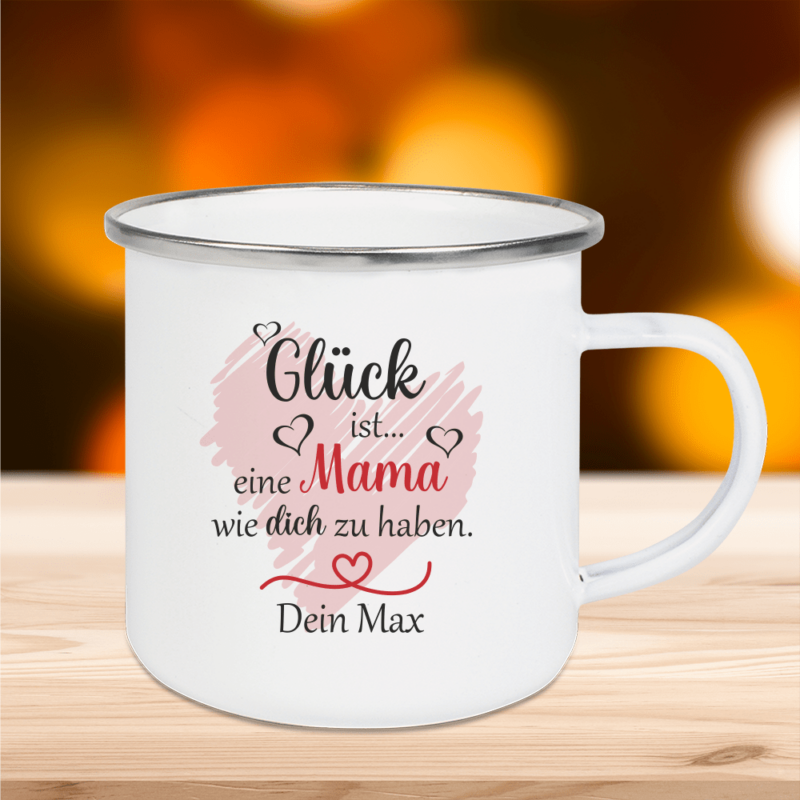 Bild von   personalisierte tasse emaillepng | Individuelle 🎁 persönliche 🎁 personalisierte Geschenke bedruckt ▪ bestickt ▪ graviert