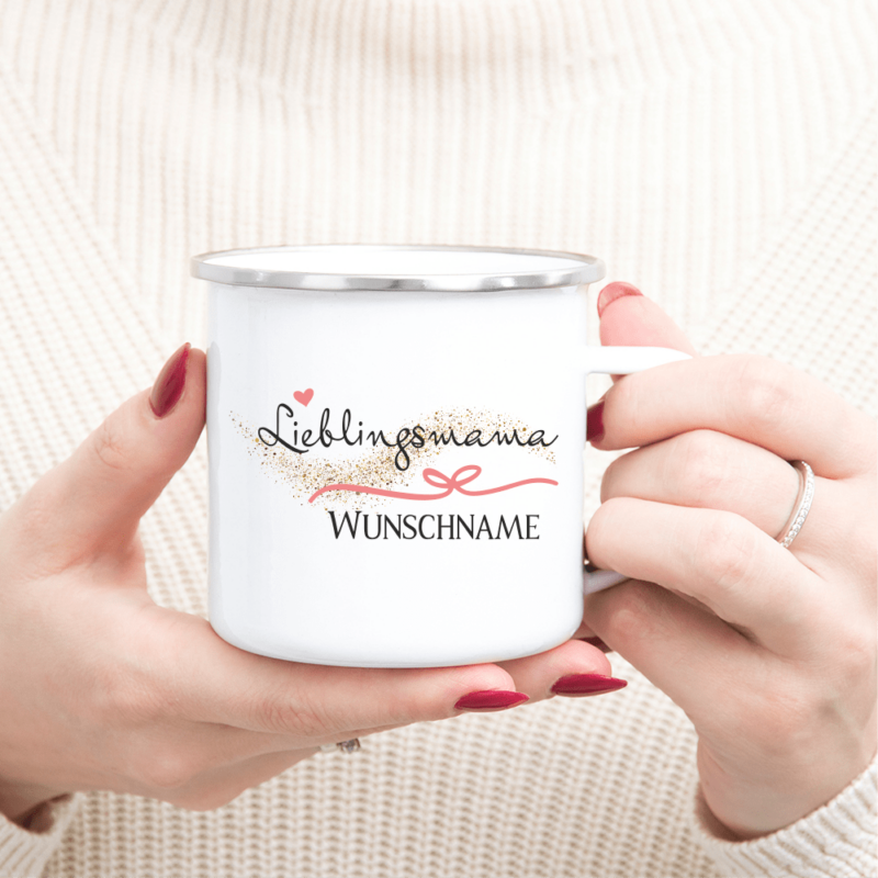 Bild von   personalisierte tasse emaillepng | Individuelle 🎁 persönliche 🎁 personalisierte Geschenke bedruckt ▪ bestickt ▪ graviert