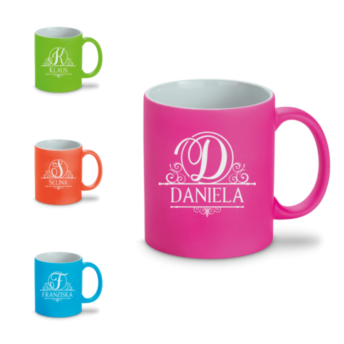 Kaffeetasse Teetasse mit Deinem Monogramm